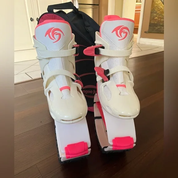 Jump Women's Pink and White Fitness Boots - Picture 3 of 7